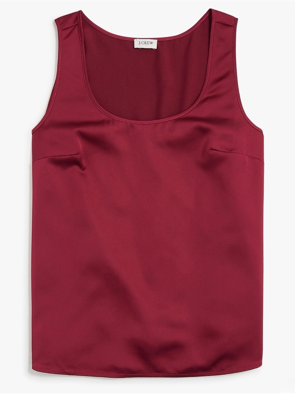 NWT J.Crew Factory Burgundy Scoopneck shell top - Size Small